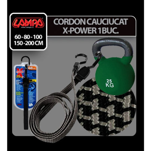 Cordon cauciucat X-Power 1buc - 60cm